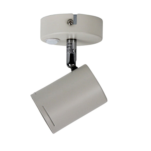 Oriel BARIL - Modern Plain White 1 Light 240V GU10 Adjustable Spot Light With Built In Switch