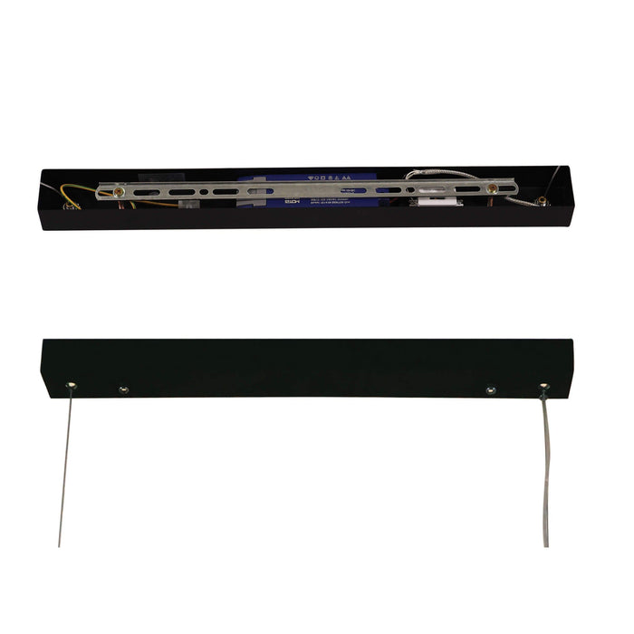 SHARD 1500mm 30W CCT Slimline Dimmable Suspended LED Pendant (avail in Black, Satin Brass & White)