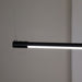 EDGE Black 1500mm 30W Cool White Dimmable LED Pendant With Opal Diffuser Oriel