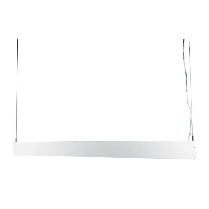 SLATE - Ultra Modern White Rectangular 58W Cool White LED Up & Down Suspended Pendant - Can Be Wired To Be Switched Independently