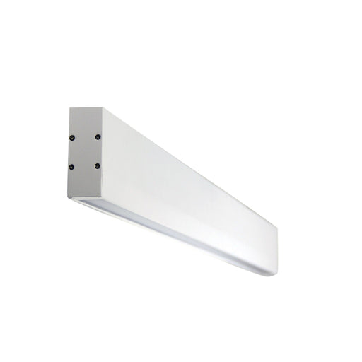 Oriel SLATE - Large Modern White Rectangular 58W Cool White LED Up/Down Interior Wall Bracket - Can Be Wired To Be Switched Independently