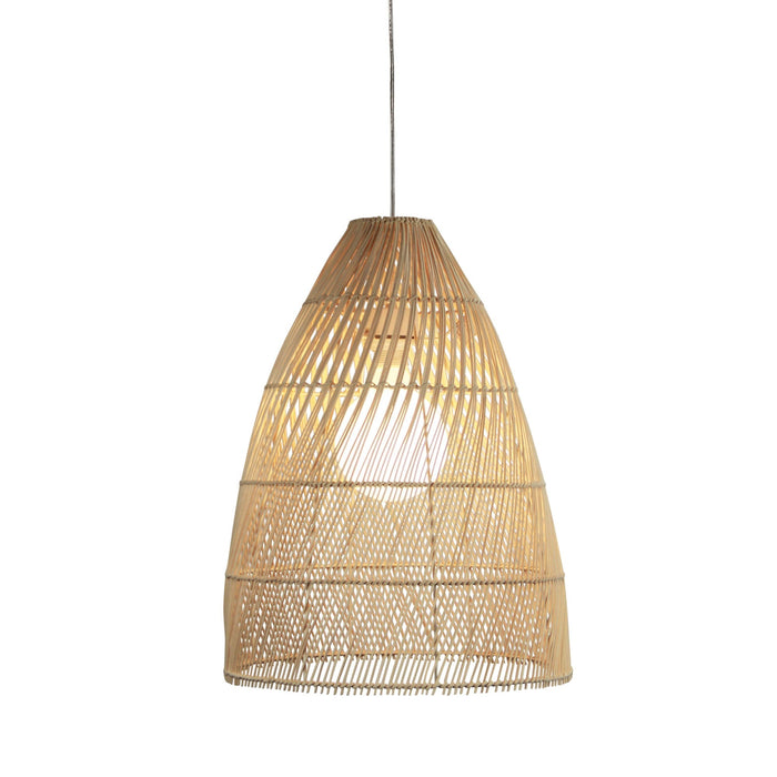 ODEN 38 Natural Cane Woven Rattan Pendant (Shade Only)