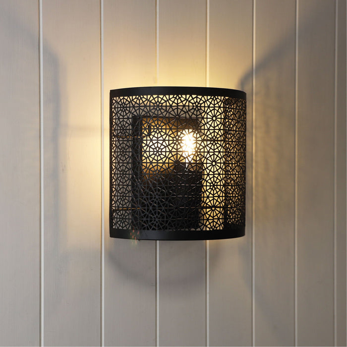 BASTIA Laser Cut Metal Wall Mounted Light (avail in Black & White)