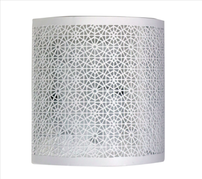 BASTIA Laser Cut Metal Wall Mounted Light (avail in Black & White)
