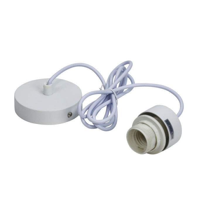 PARTI CORD Suspension White with White PVC Cable (Hardwired)