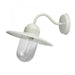 ALLEY White Exterior Wall Bracket With Clear Glass Lens IP44 Oriel