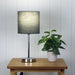 ZOLA Chrome 1 x E27 Table Lamp with Grey Poly Cotton Shade Oriel