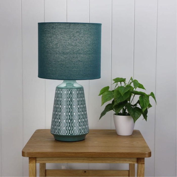 MOANA Ceramic Table Lamp (avail in Coffee, Green, Grey, Pink, Yellow & White)