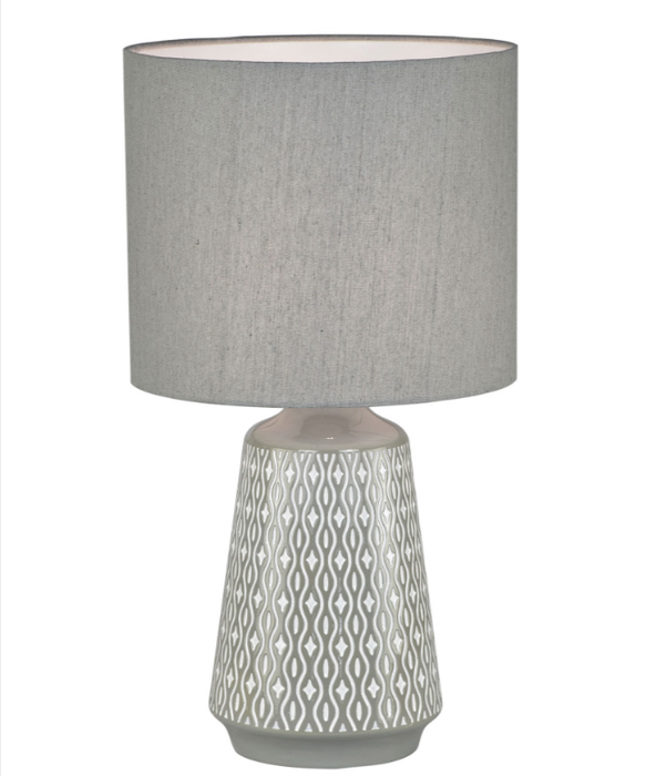 MOANA Ceramic Table Lamp Grey