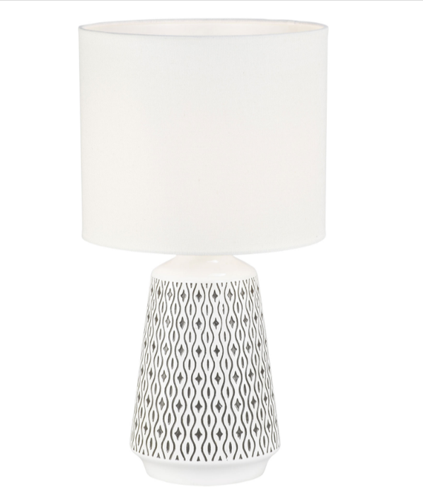 MOANA Ceramic Table Lamp White