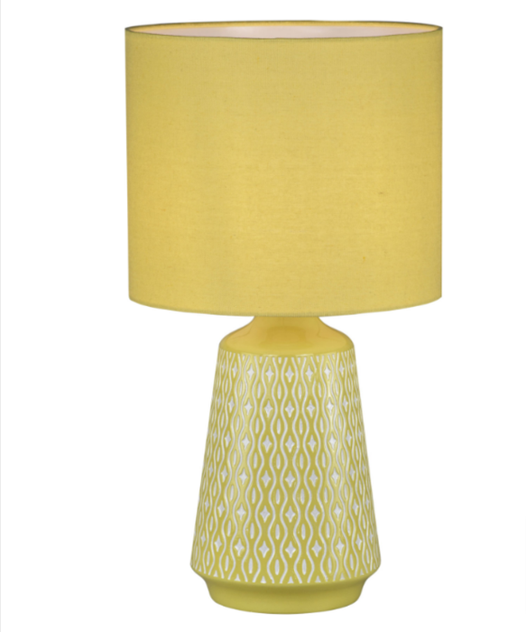 MOANA Ceramic Table Lamp Yellow 