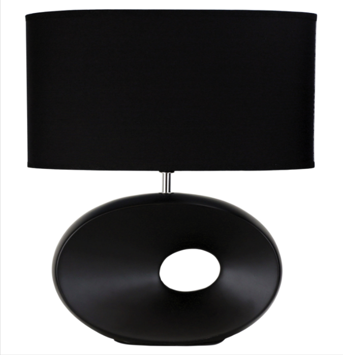 LOUISE Ceramic Table Lamp Black