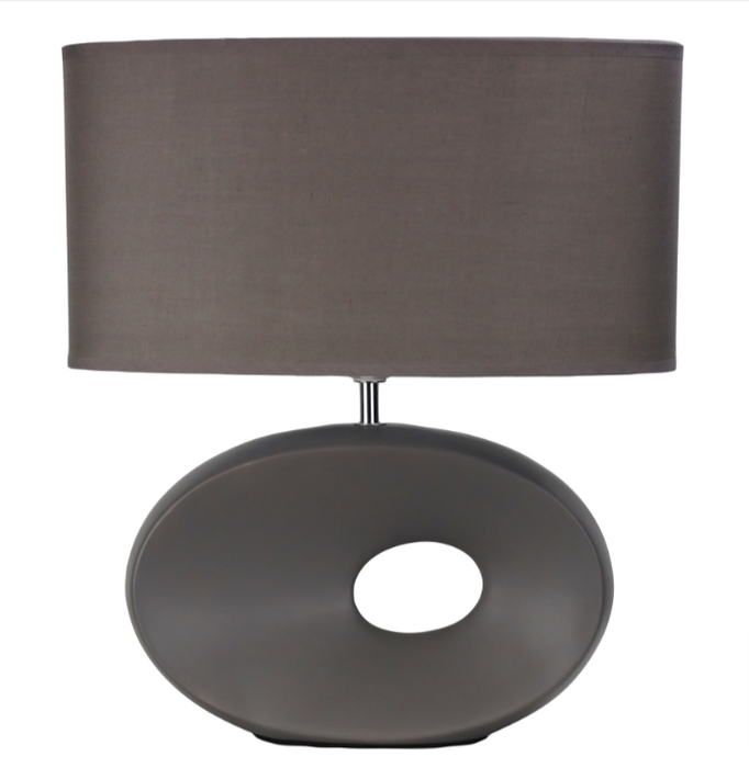 LOUISE Ceramic Table Lamp Grey 