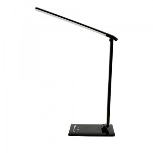 LUKE Black Touch Dimming 9W CCT LED Lamp with USB Port Oriel