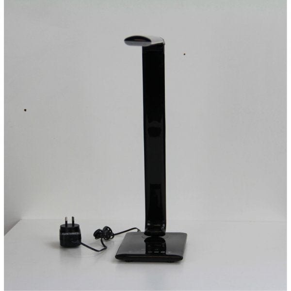 LUKE Black Touch Dimming 9W CCT LED Lamp with USB Port Oriel