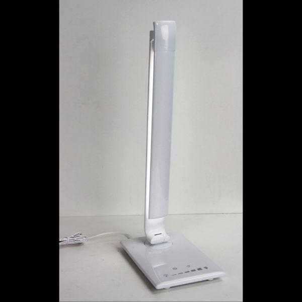 LUKE White Touch Dimming 9W CCT LED Lamp with USB Port Oriel