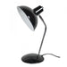 THEA Gloss Black 1 x E27 Desk Lamp with Chrome Stem Oriel