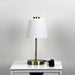 ERIK Antique Brass 5W Warm White LED 3 Stage Touch Lamp with Frosted Glass Shade Oriel