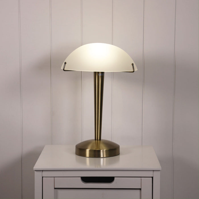 RUBY Touch Table Lamp (avail in Gunmetal, Antique Brass & Brushed Chrome)