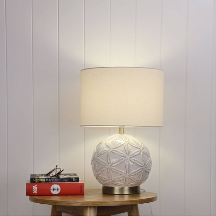 ARIEL Decorative Ceramic Table Lamp with Shade