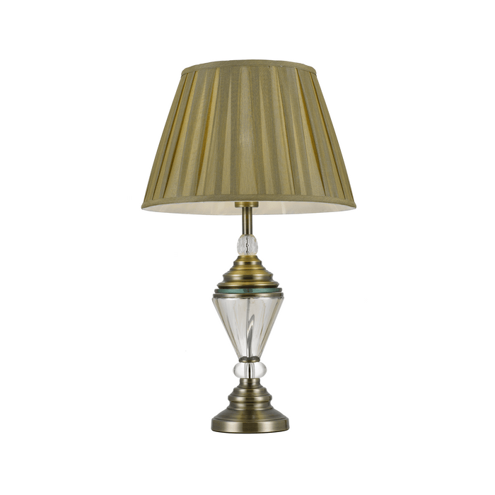 OXFORD - Traditional Antique Brass/Gold 1 Light Table Lamp-telbex OXFORD TL-ABGD