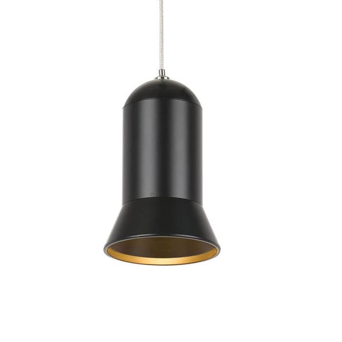 PARKER - Small Modern Black Cylindrical 10W Warm White Dimmable LED Pendant-telbix PARKER PE9-BK