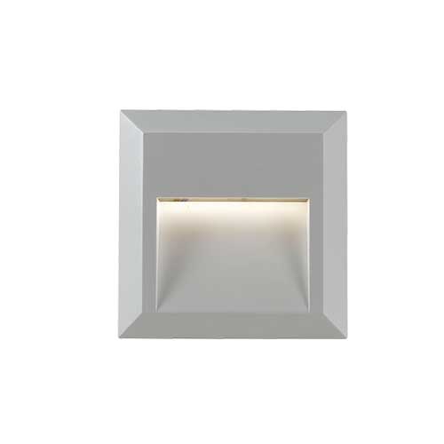PRIMA - Silver Square 1W LED, Surface mounted, Exterior Wall Light - 4000K - IP65-telbix PRIMA EX.SQ-SL
