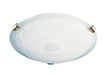 REMO Alabaster Glass Ceiling Light Gold Small