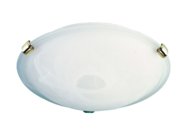 REMO Alabaster Glass Ceiling Light Gold Small