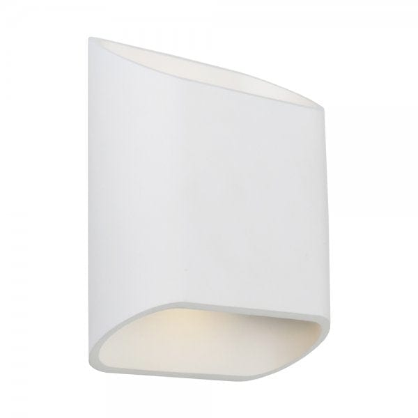 SARINA White 2 x 5W Warm White LED Up/Down IP54 Exterior Wall Light Cougar