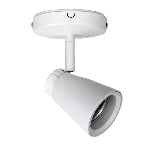 Oriel ZOOM - Plain White Round 1 Light Adjustable Interior Spot Light