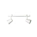 Oriel ZOOM - Plain White 2 Light Adjustable Bar Interior Spot Light