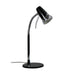 Oriel SCOOT - Modern Black With Chrome Highlights 7W Cool White GU10 1 Light Desk Lamp With Adjustable Neck