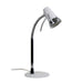 Oriel SCOOT - Modern White With Chrome Highlights 7W Cool White GU10 1 Light Desk Lamp With Adjustable Neck
