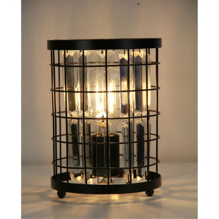 DELAWARE Crystal Caged Table Lamp