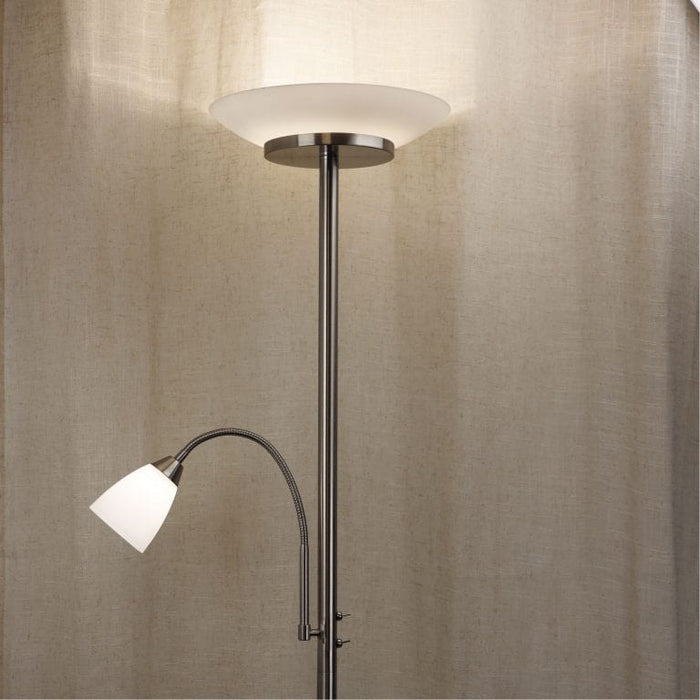SIENA LED Floor Lamp (avail in Antique Brass, Black & Brushed Chrome)
