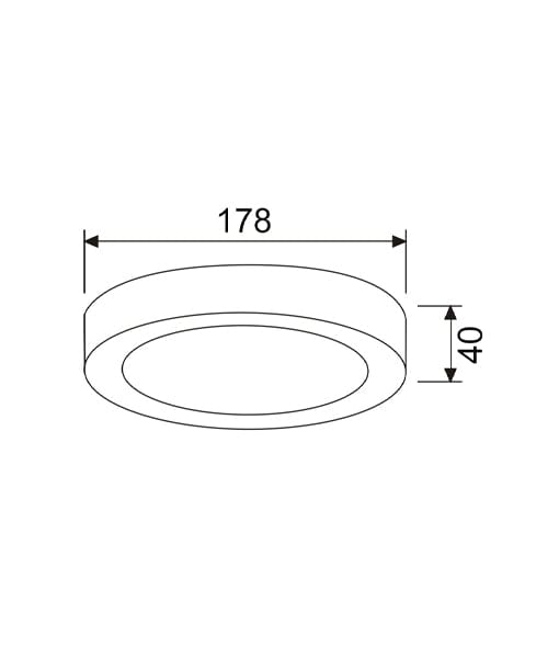 SURFACETRI: LED Downlight - Surface Mounted - Round - Dimmable - Tri-CCT - White