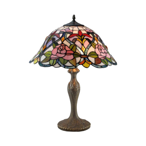 Toongabbie LEADLIGHT - Large Pink Hyacinth Lead Light Table Lamp - 18 Inches