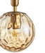 TRATTINO: Interior Spherical Glass Pendant Bronze Amber