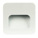 Oriel PEKO - Modern White Square 3W Warm White LED Recessed Stair Light Complete With Driver