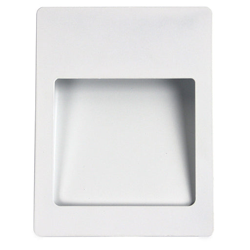 Oriel PEKO - Modern White Rectangular 6W Warm White LED Recessed Stair Light Complete With Driver