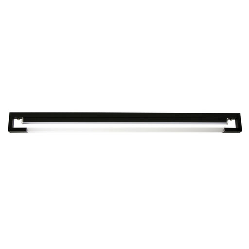 Oriel DASH - Large Modern Black 14W Cool White LED Vanity Wall Light With Acrylic Face
