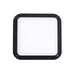 BULK Black Square 12W Cool White LED Exterior Wall/Ceiling Light Featuring Polycarbonate Body & Frosted Diffuser - IP66 CLA