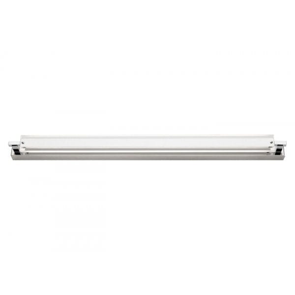 CARLISLE - Large Modern Chrome Finished 20W Cool White LED Vanity Wall Light Featuring Clear/Acrylic Lens Cougar