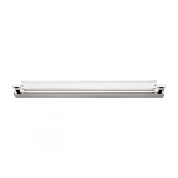 CARLISLE - Medium Modern Chrome Finished 16W Cool White LED Vanity Wall Light Featuring Clear/Acrylic Lens Cougar