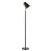 CHEVIOT - Contemporary Black & Antique Brass 1 Light Floor Lamp Telbix