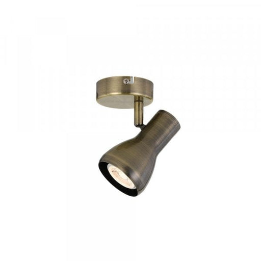 CURTIS - Modern Antique Brass Adjustable GU10 Interior Spot Light Telbix