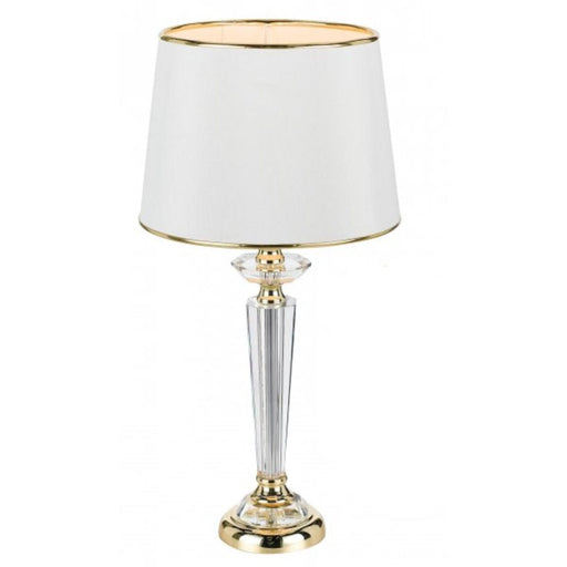 DIANA - Stunning White & Gold Table Lamp Telbix