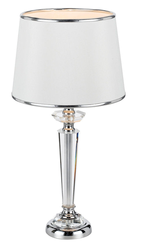 DIANA - Stunning White & Chrome Table Lamp-telbix DIANA TL-CHWH