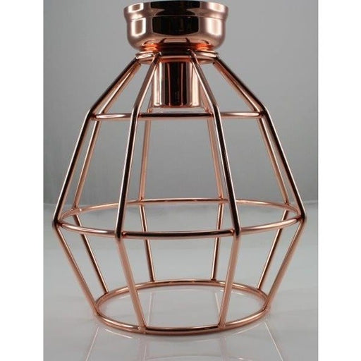 DIY - Polished Copper Caged 1 Light DIY Close To Ceiling Toongabbie